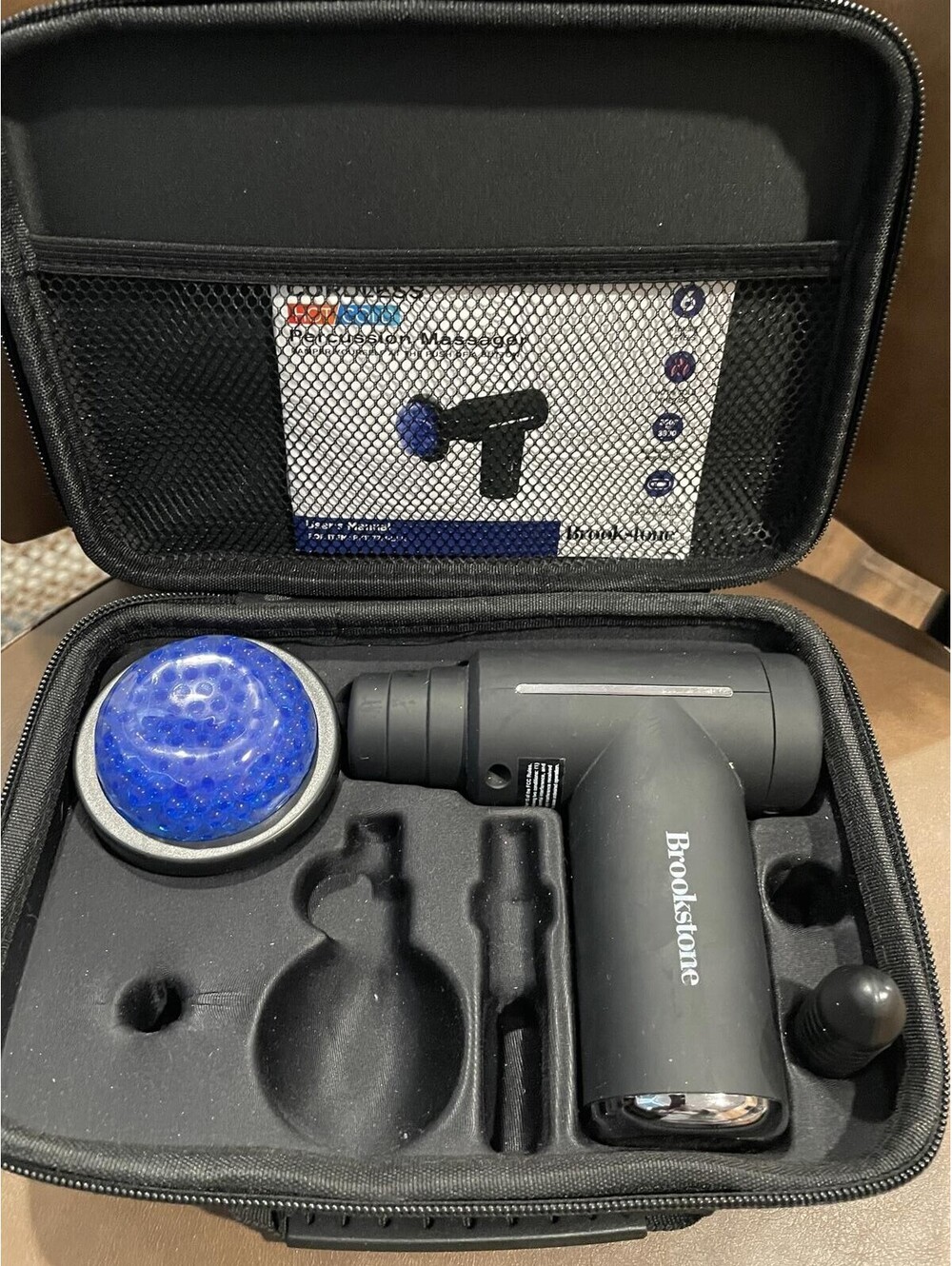 Brookstone Cordless Percussion Massager Incomplete / Parts Working